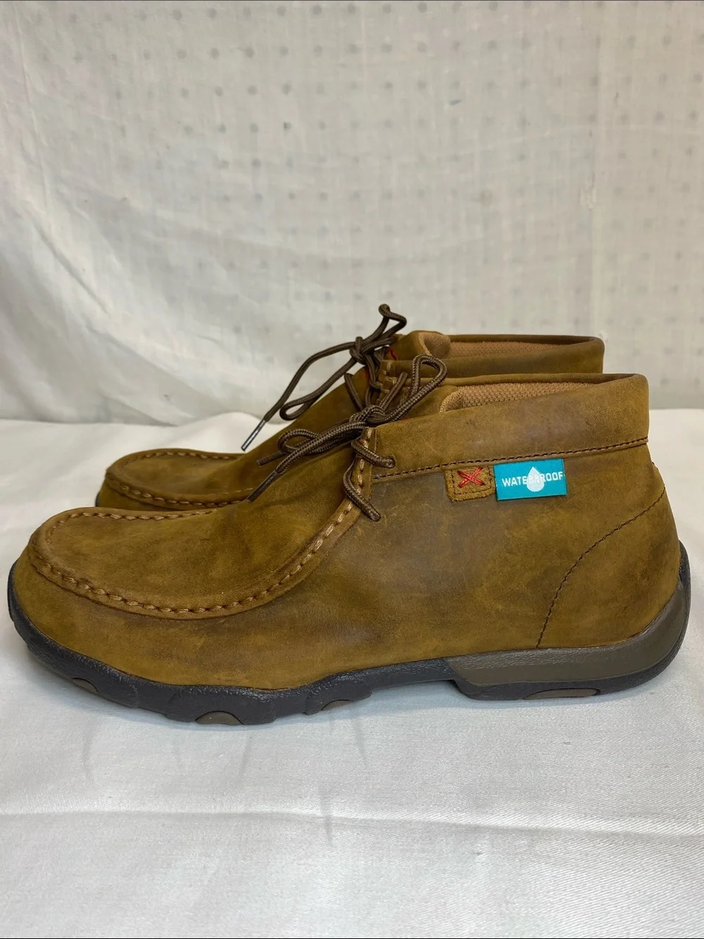 Twisted X Brown Suede Men's Chukka Boots Antibacterial Washable Waterproof Brown